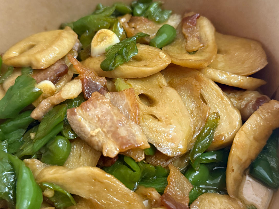 素鸡五花肉炒青椒🫑