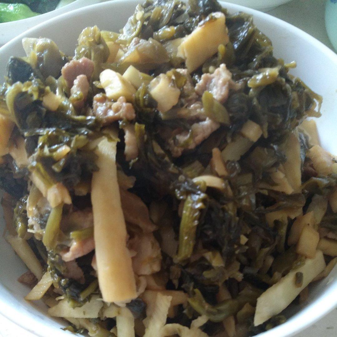 雪菜冬笋炒肉丝