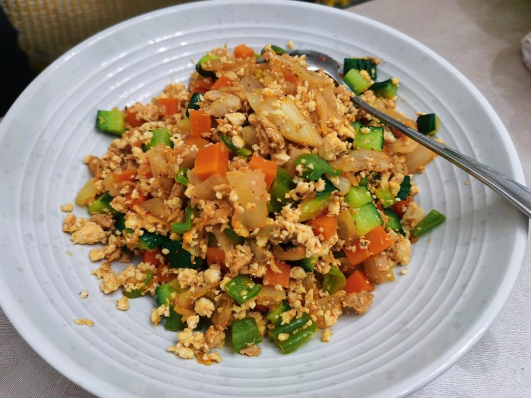 无米炒饭（老豆腐炒饭）