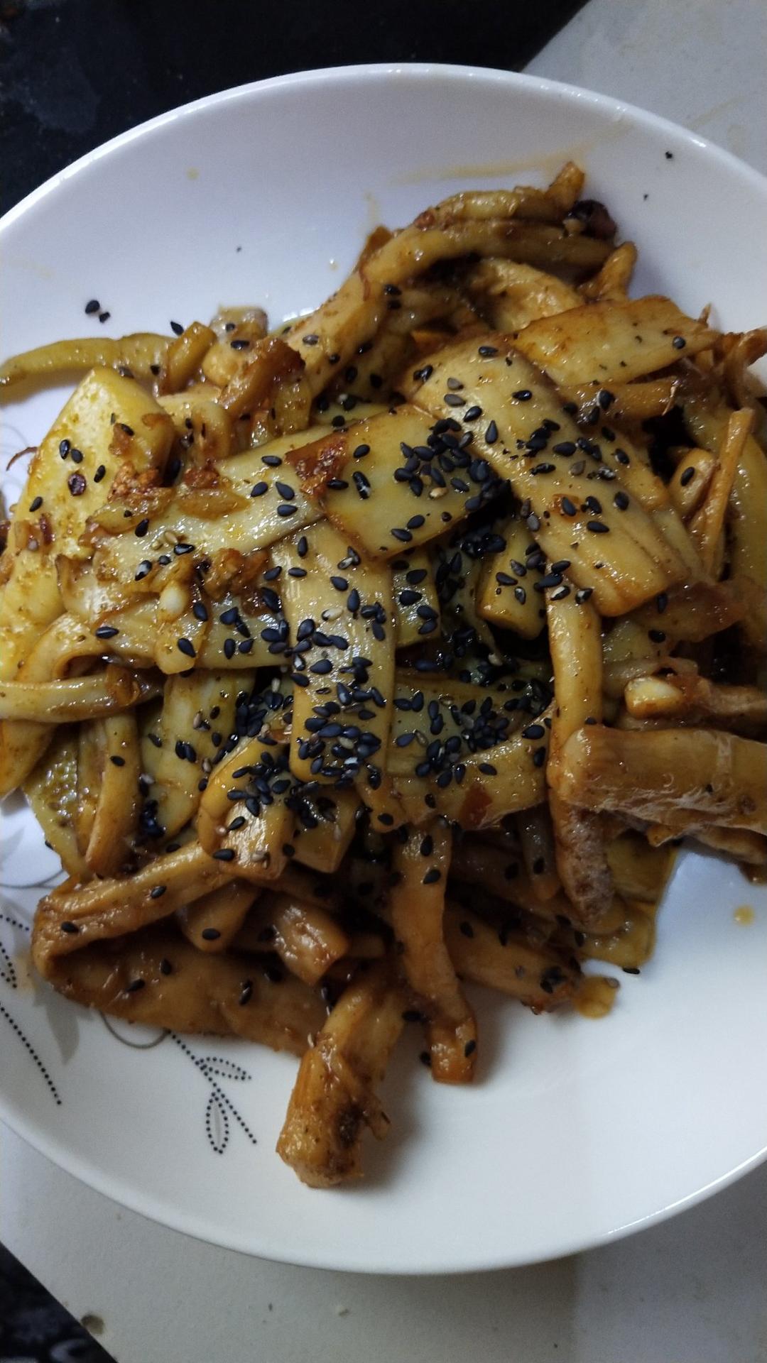 干煸手撕杏鲍菇