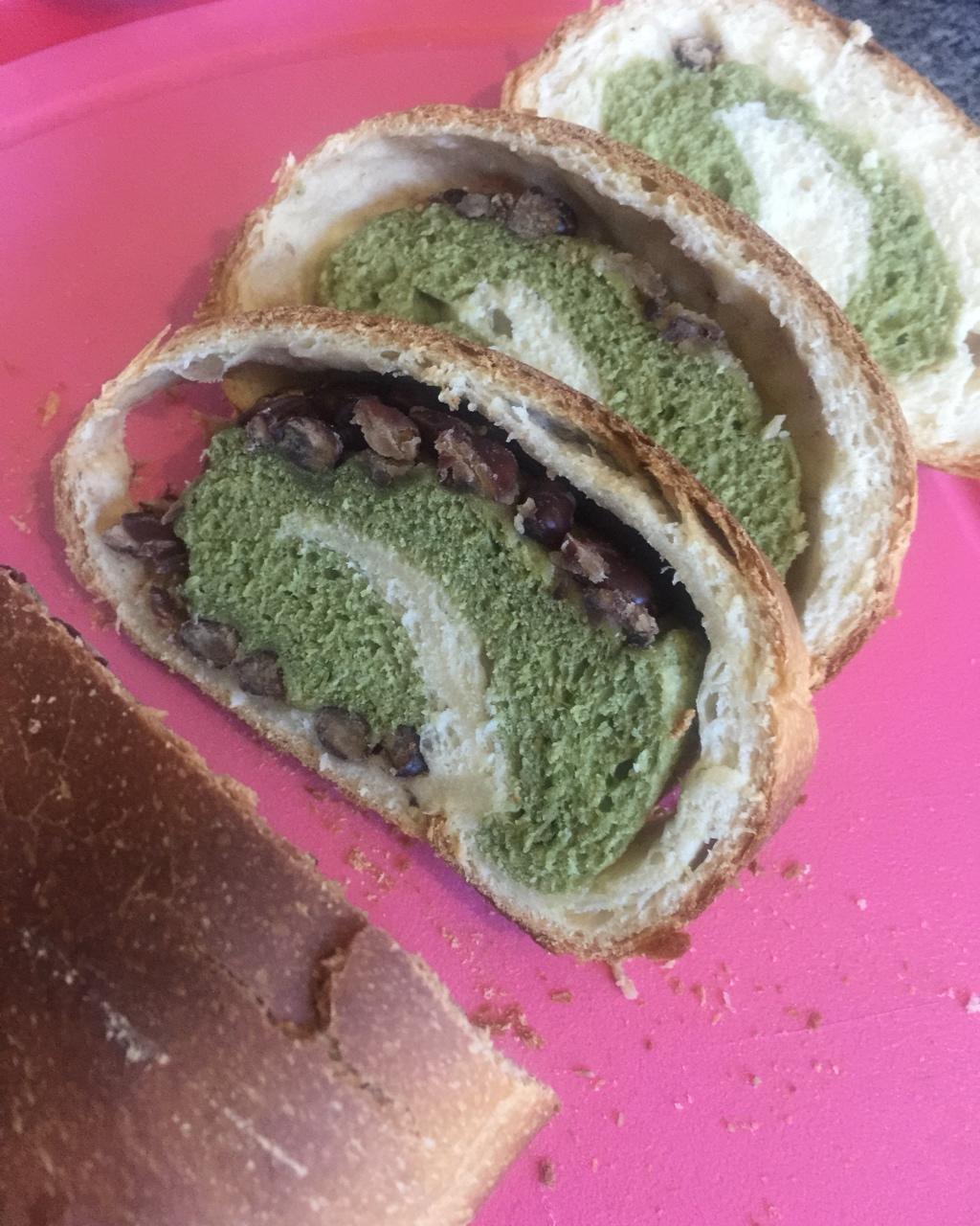 最正宗的日式抹茶红豆吐司