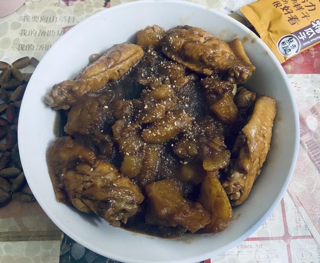 可乐鸡翅炖土豆