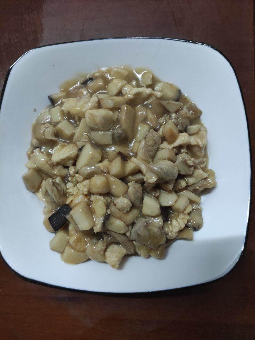 蚝油杏鲍菇炒鸡腿