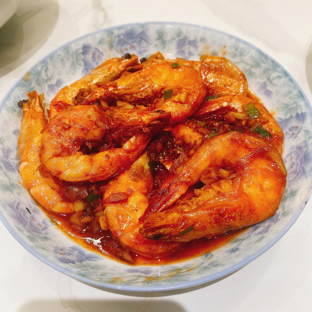 芥末蒜蓉罗氏虾