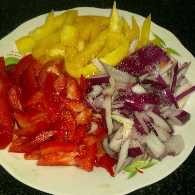 凉拌菜  三色彩椒！