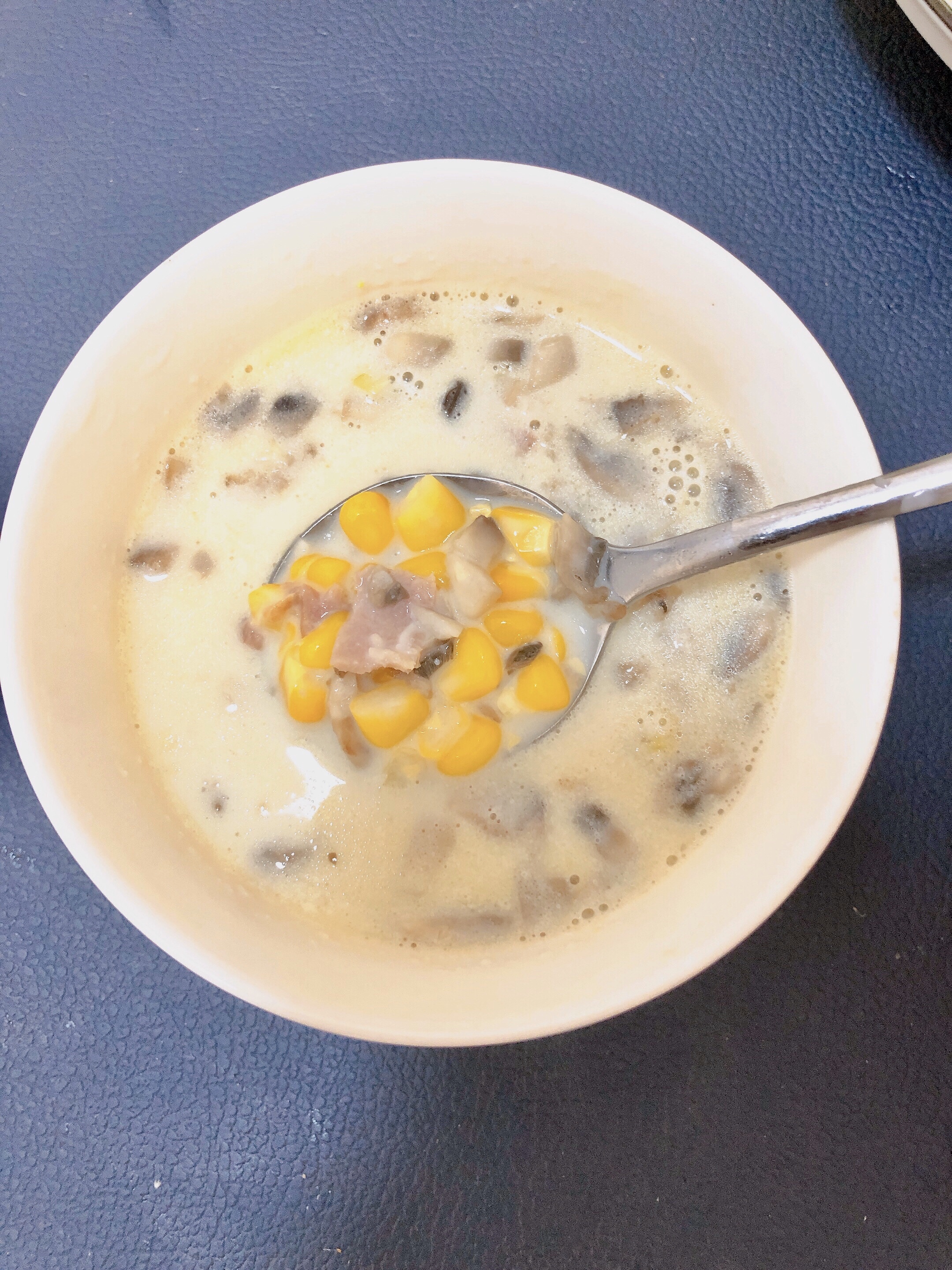 免奶油芝士——低脂版蘑菇玉米浓汤