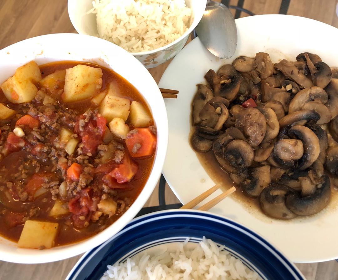 家常菜～红烧口蘑