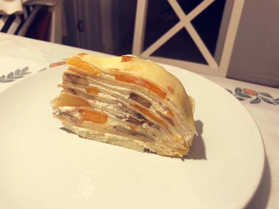 芒果千层蛋糕，100%成功告别煎皮无能