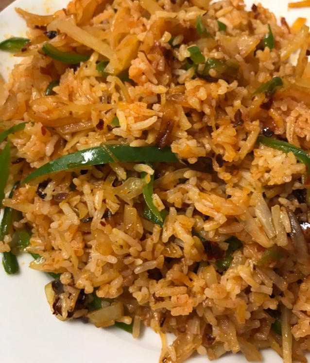 香辣土豆丝炒饭