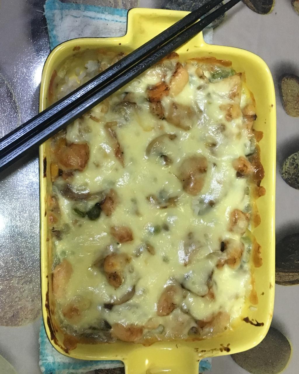 番茄鸡肉浓情焗饭【两人份】