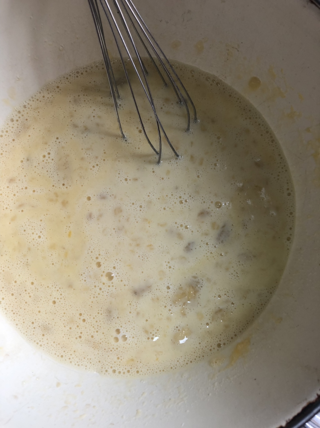 香蕉牛奶鸡蛋饼——免糖少油版的做法 步骤6