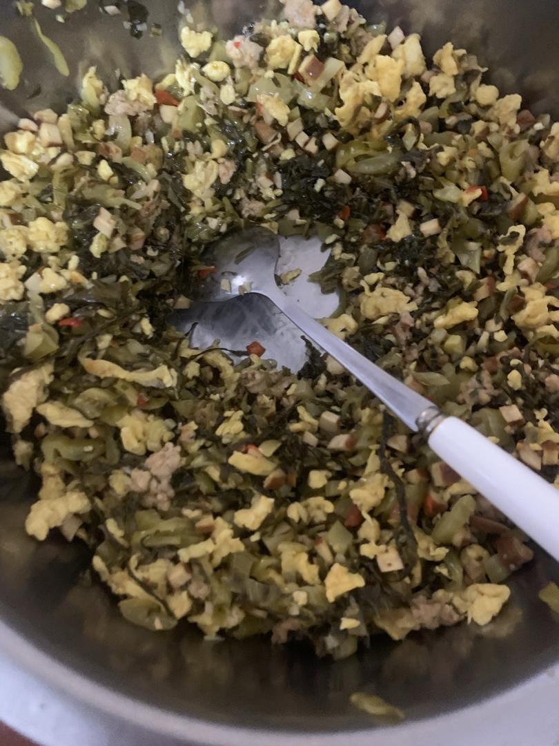 简单又好吃的咸菜饼