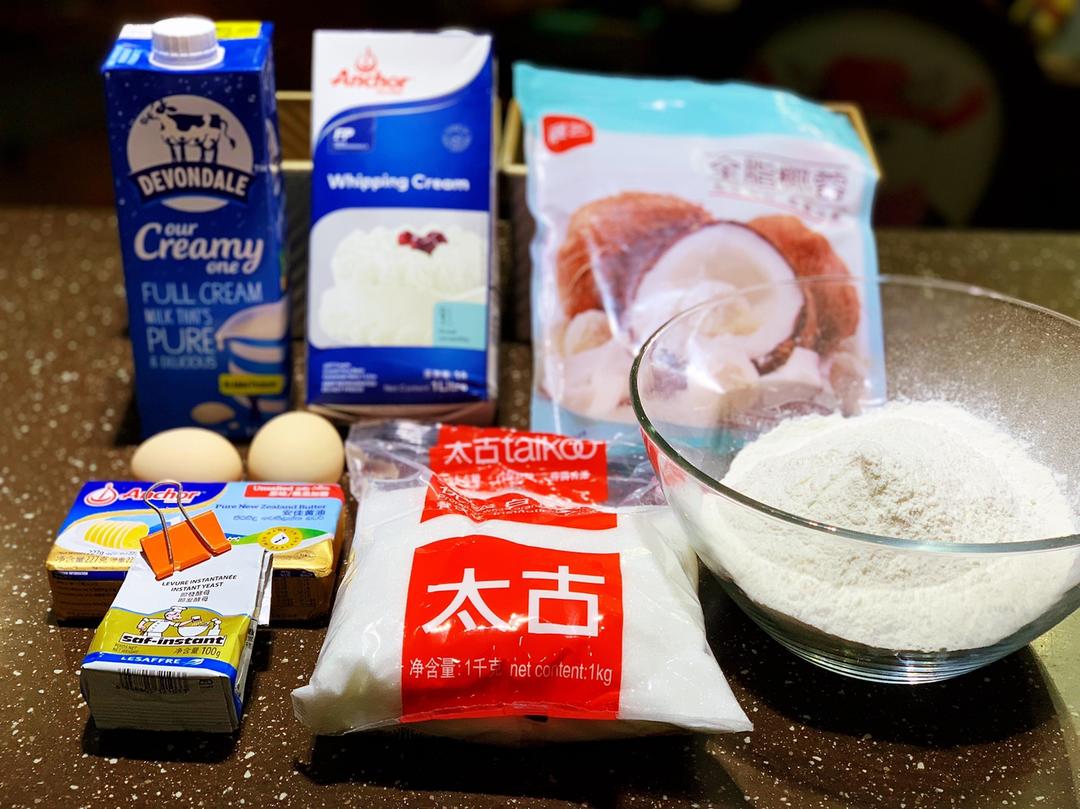 纯奶手撕吐司的做法 步骤1