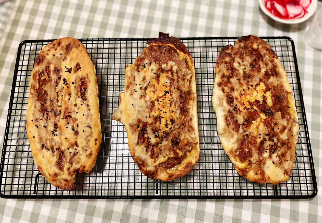 家庭烤箱版鲜肉锅盔