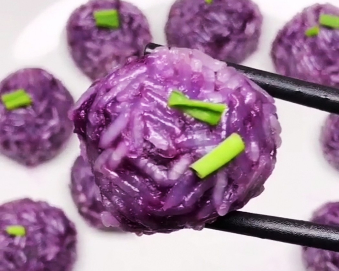 紫薯糯米球的做法
