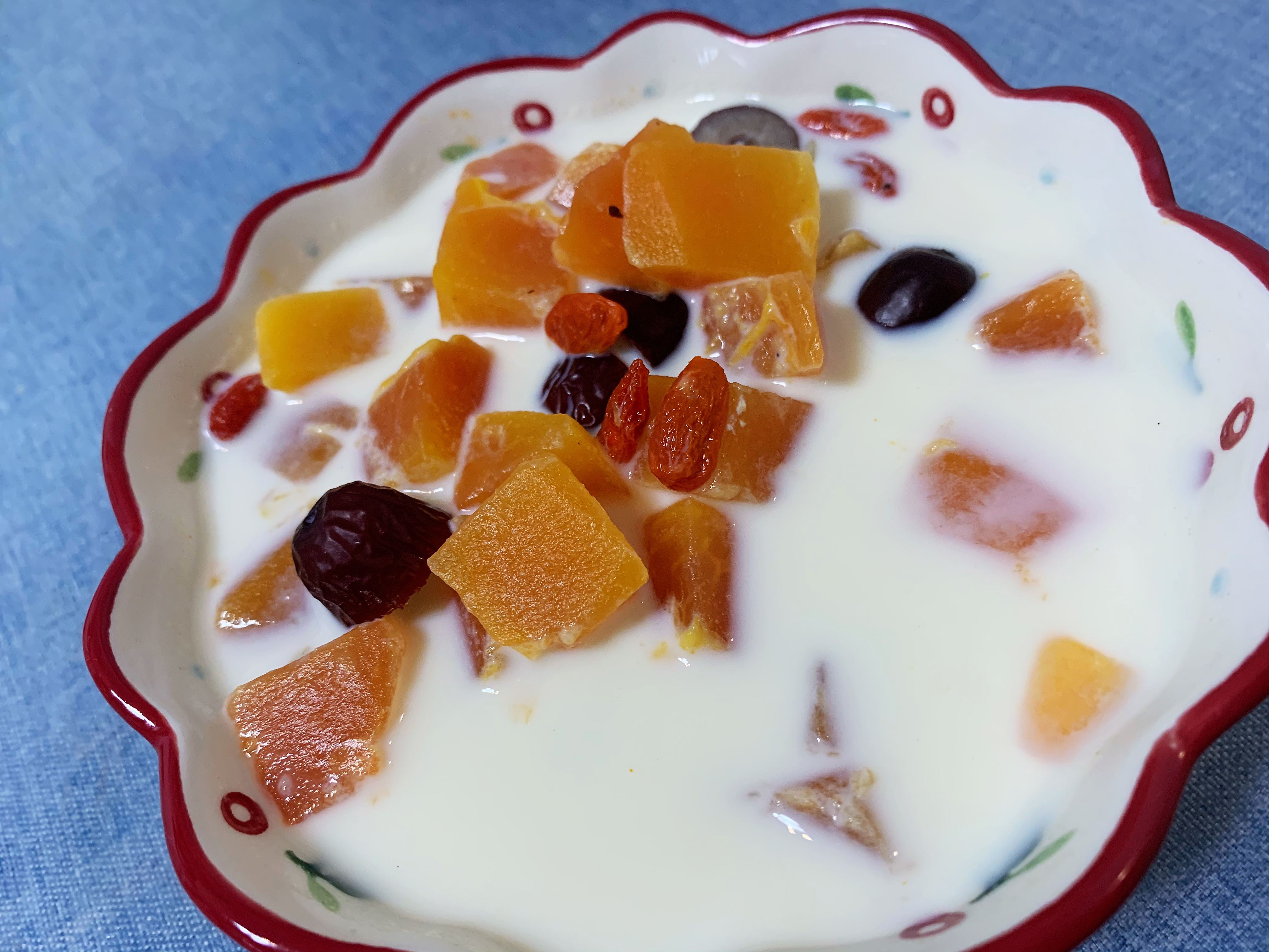 红枣牛奶炖木瓜（不加糖）的做法