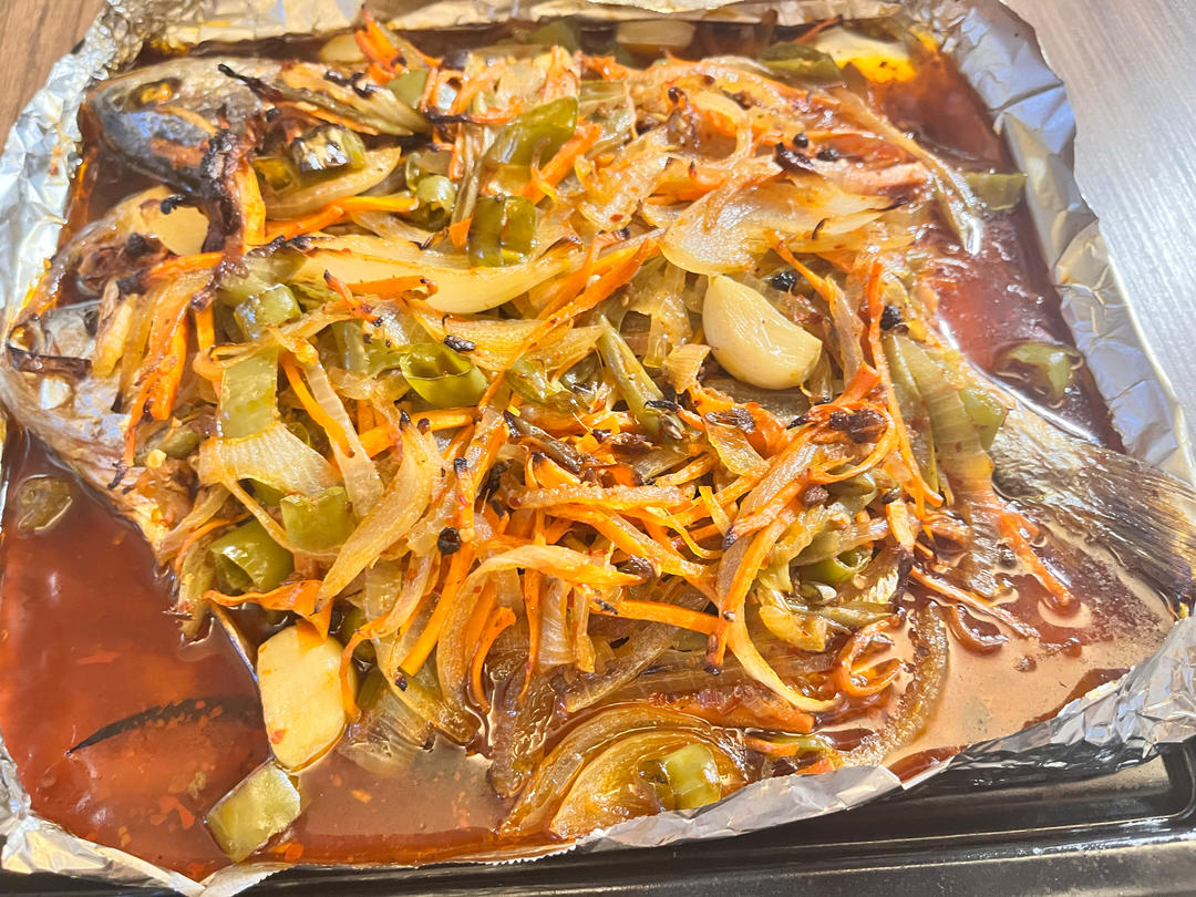 重庆烤鱼(烤箱版)爆好吃，爆简单