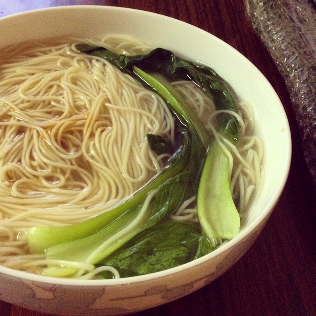 小葱麻油酱油面