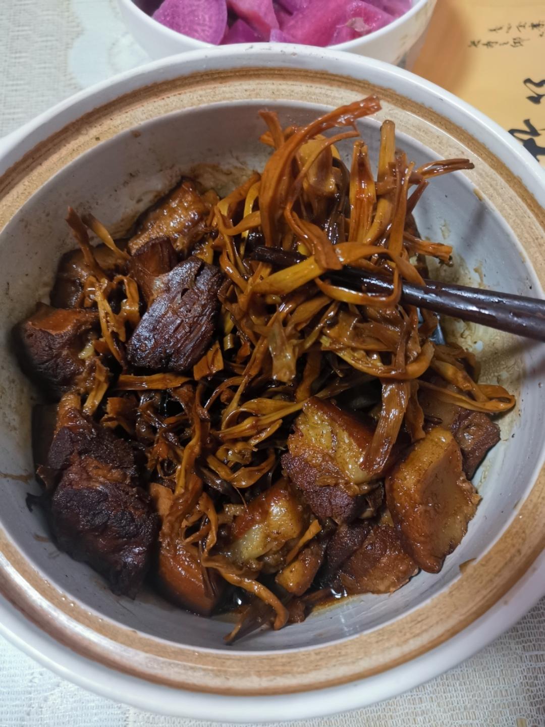 ㊙️家常菜‼️笋干🍺烧肉‼️我只负责吃笋干
