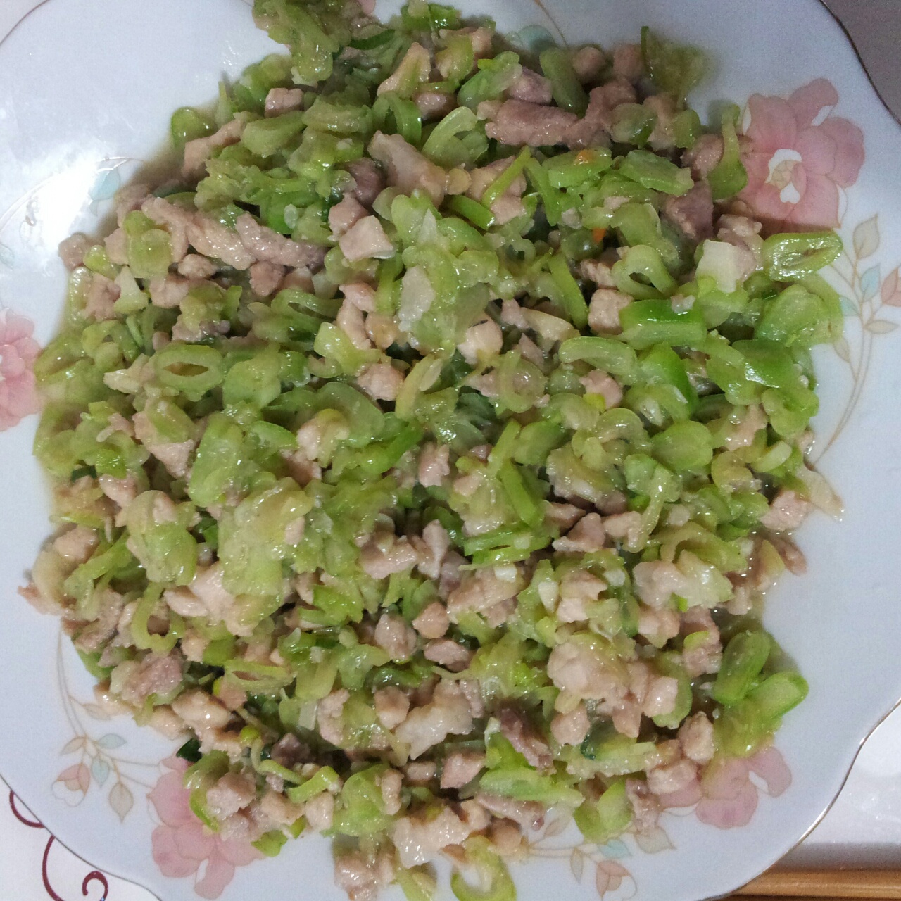 肉沫豆角下饭菜