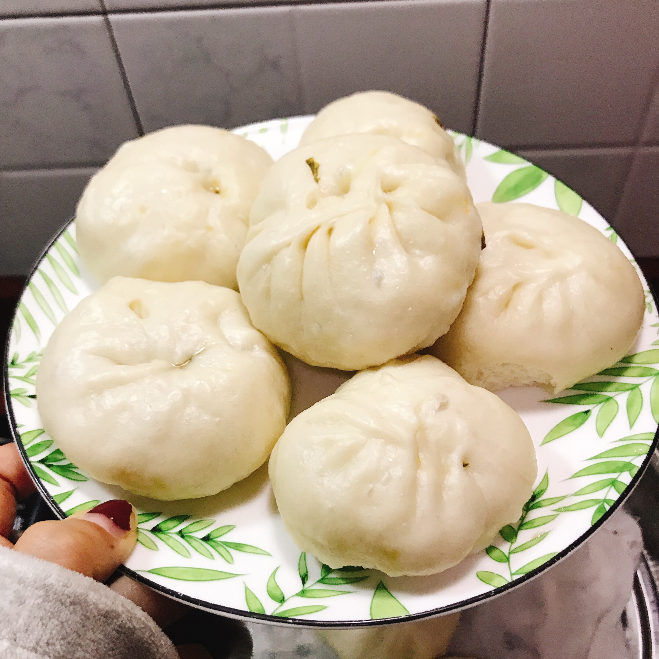 低脂鸡肉虾仁🍤包