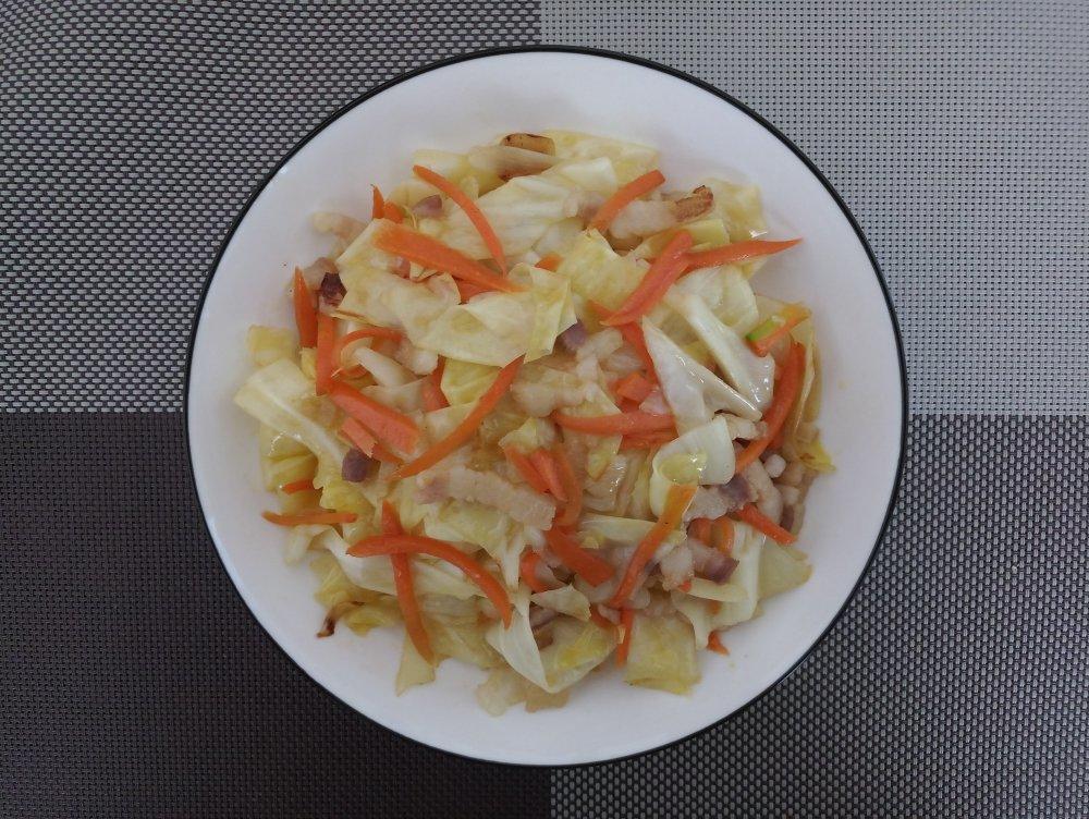 炝拌胡萝卜圆白菜