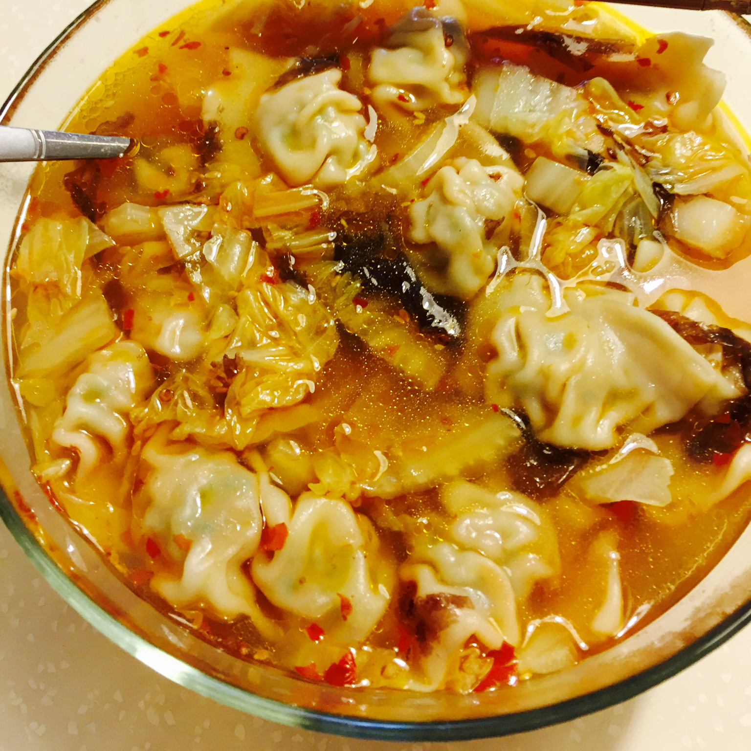 酸汤水饺