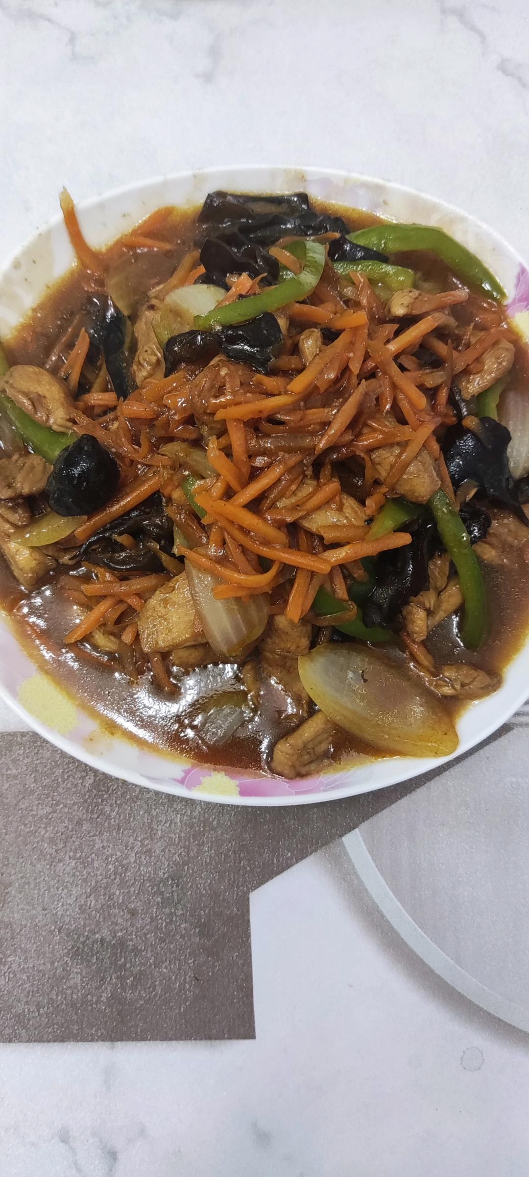 无敌下饭低脂鸡胸肉版鱼香肉丝