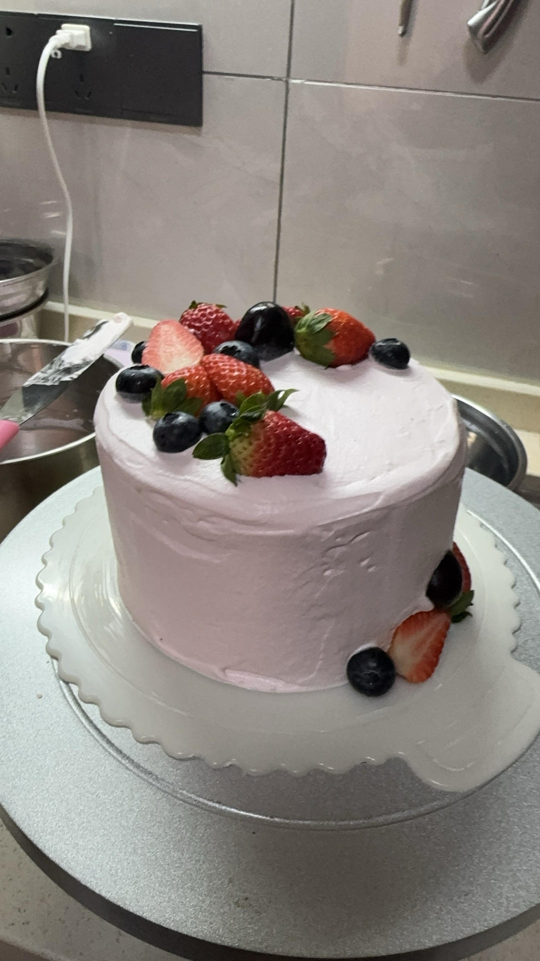 加高6寸新手蛋糕，纯记录的做法