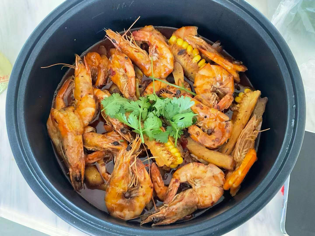 自制苏到胃的王婆大虾火锅