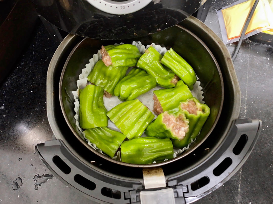 空气炸锅青椒酿肉