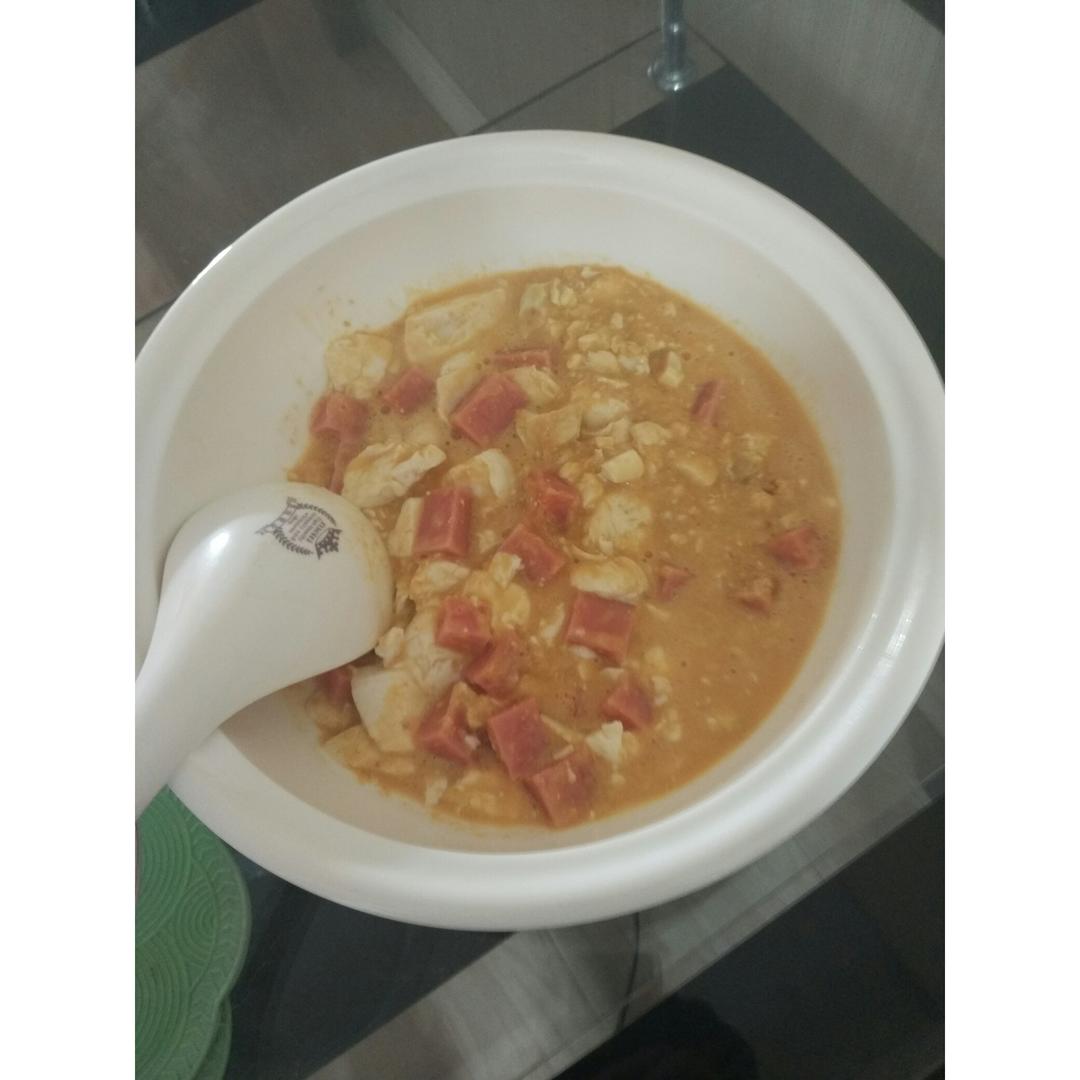 老丁的私房菜-蟹黄豆腐