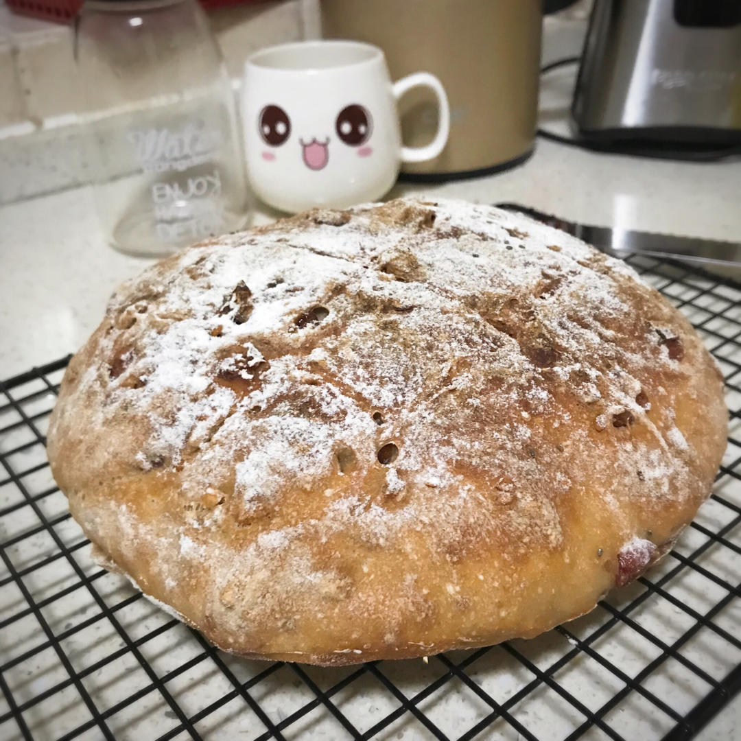 欧包的秘密（免揉/大孔洞/核桃/超简单）