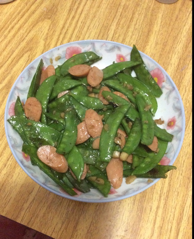 荷兰豆炒火腿