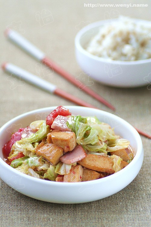 私房小炒圆白菜的做法