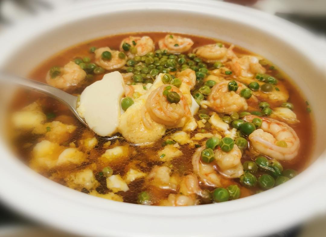 鲜虾嫩豆腐鸡蛋羹