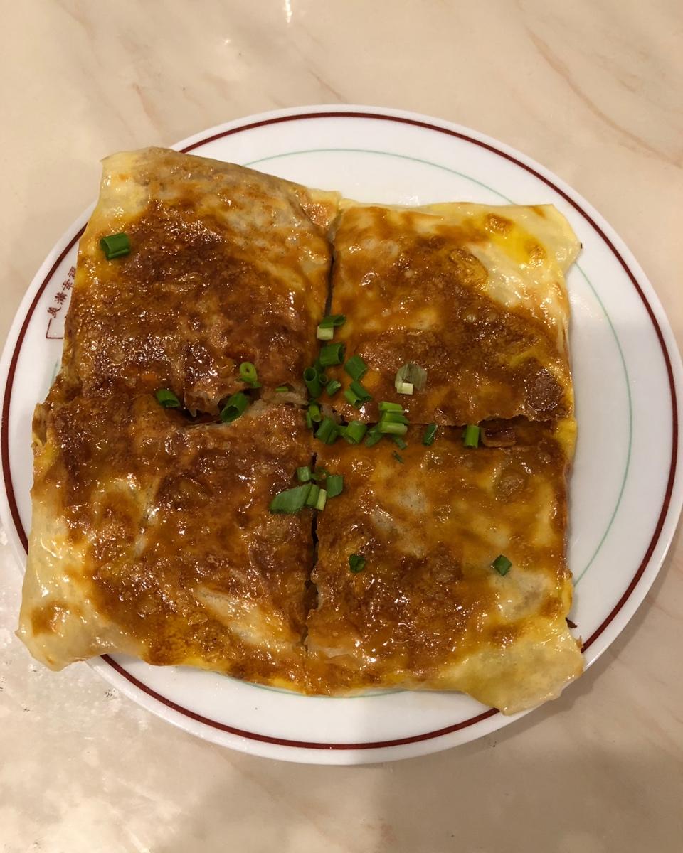 自制武汉三鲜豆皮（电饼铛版）