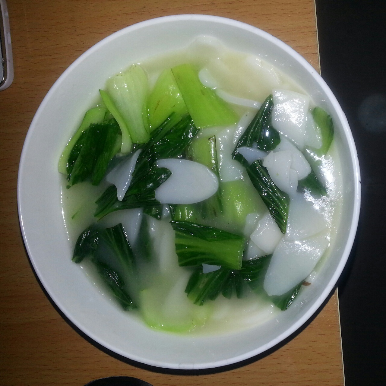 幻深蓝做的青菜煮年糕