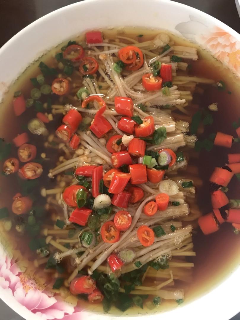 油泼金针菇