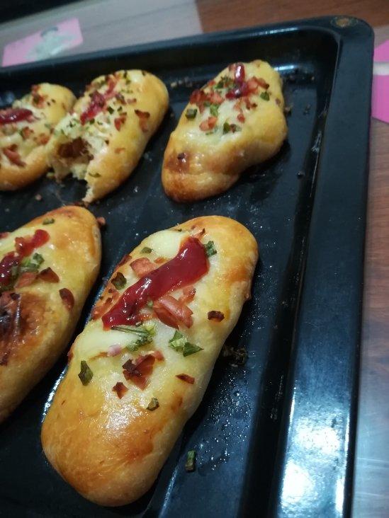 香葱火腿肉松面包