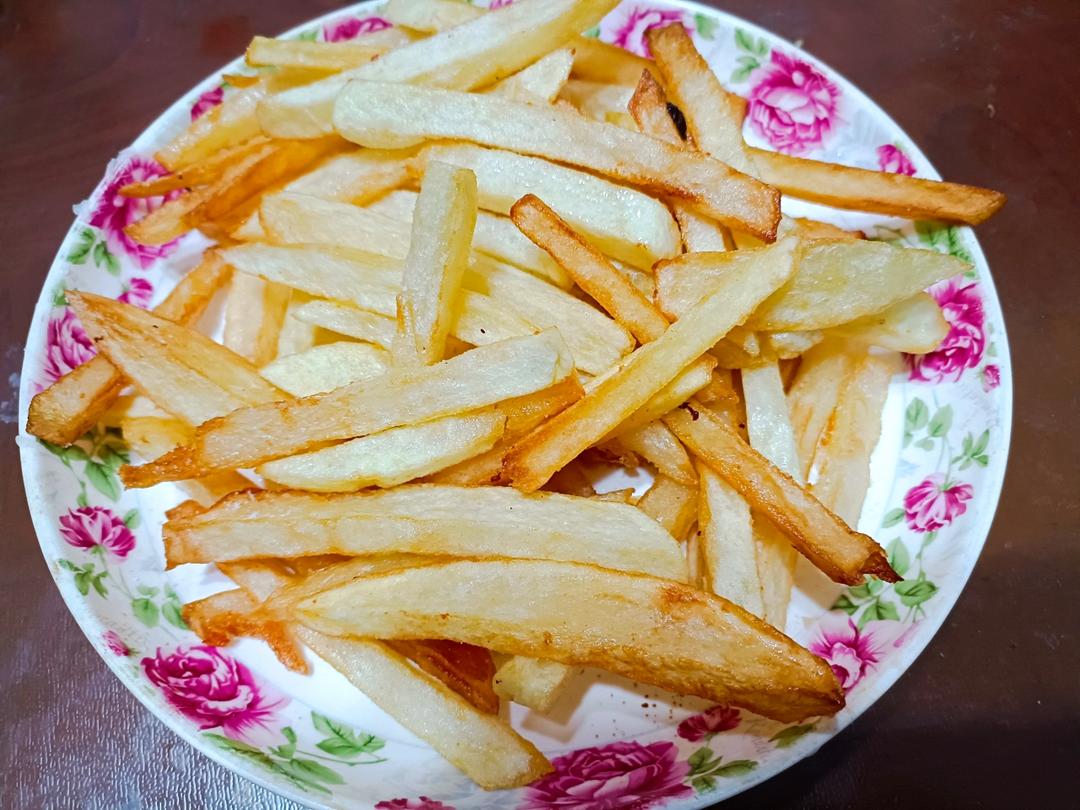 在家做酥脆放心薯条，绝不比外边差！