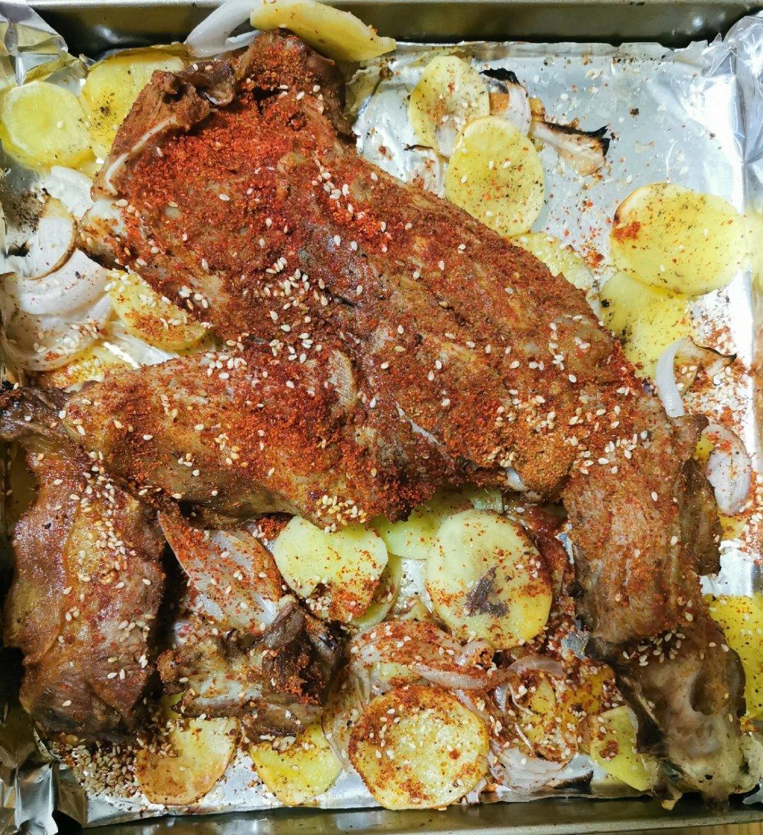 地道蒙餐：烤羊排(家用烤箱版)