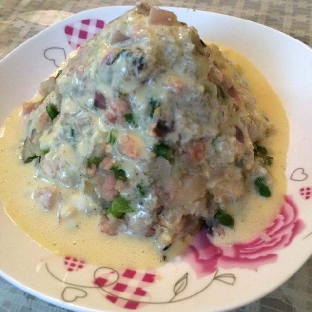 自制蛋黄沙拉酱配土豆泥沙拉