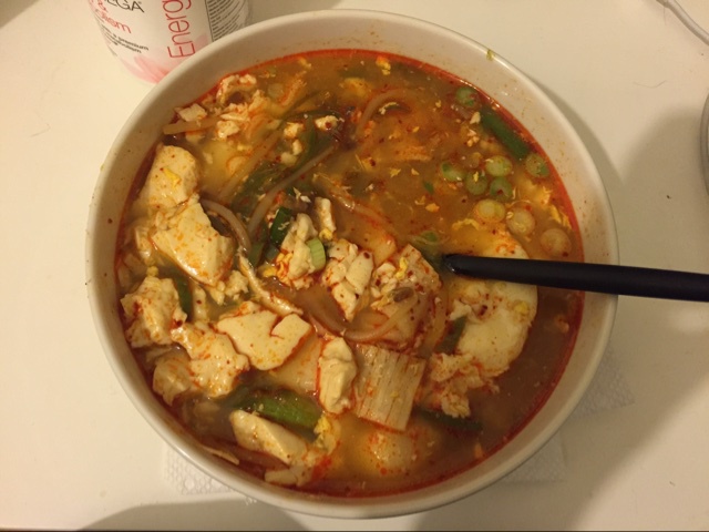 韩式辣泡菜豆腐汤
