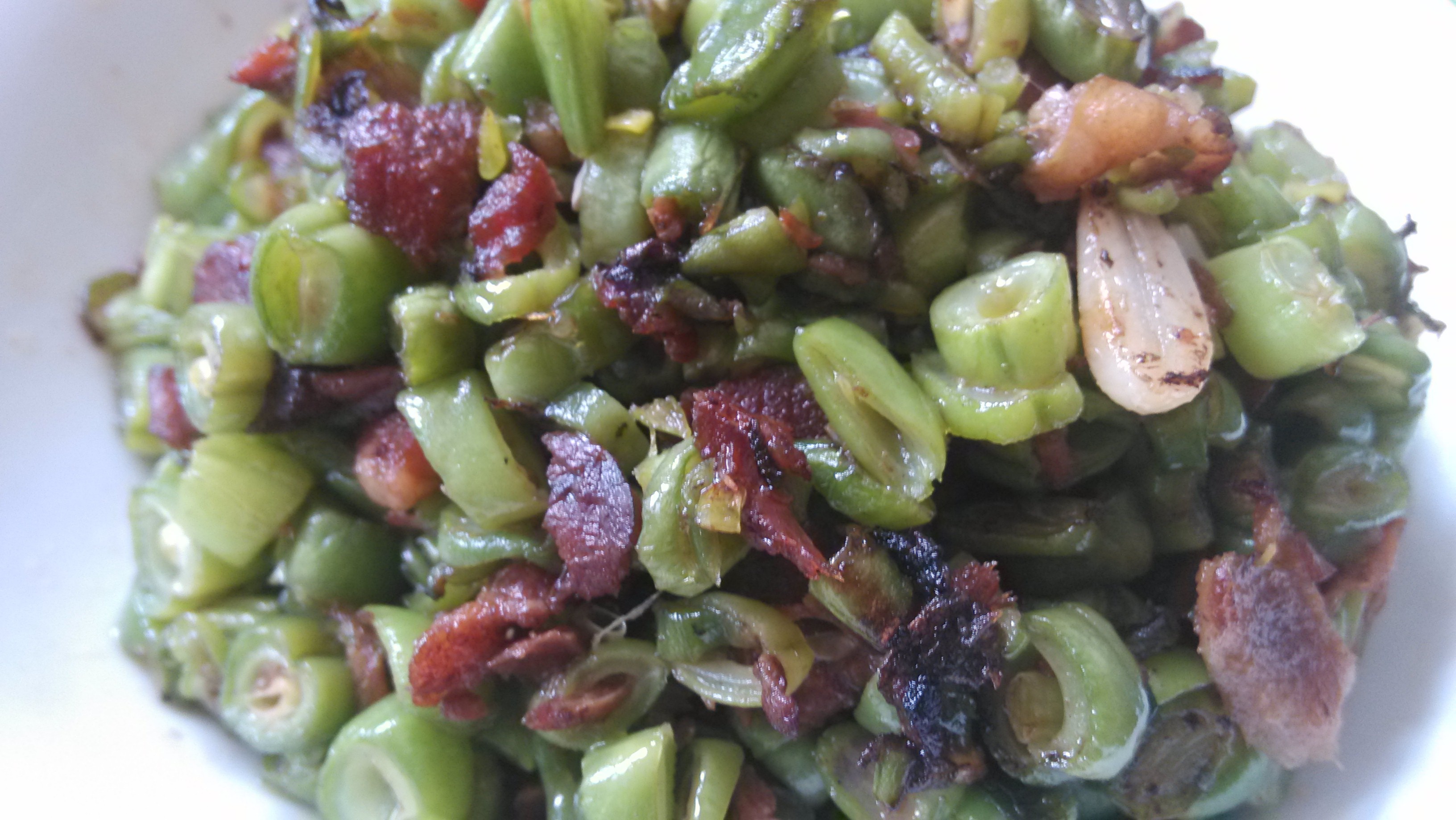 干煸榄菜肉末豆角