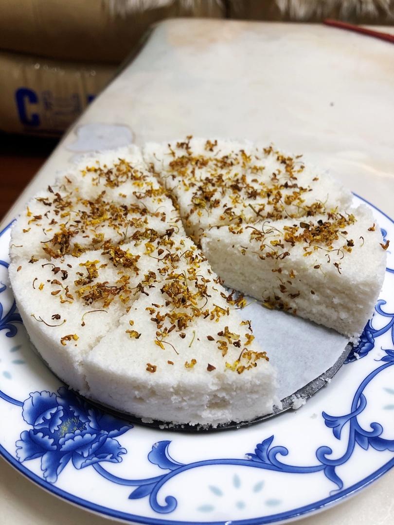 桂花糕，中式小点心，糯米糕，劣狐狐