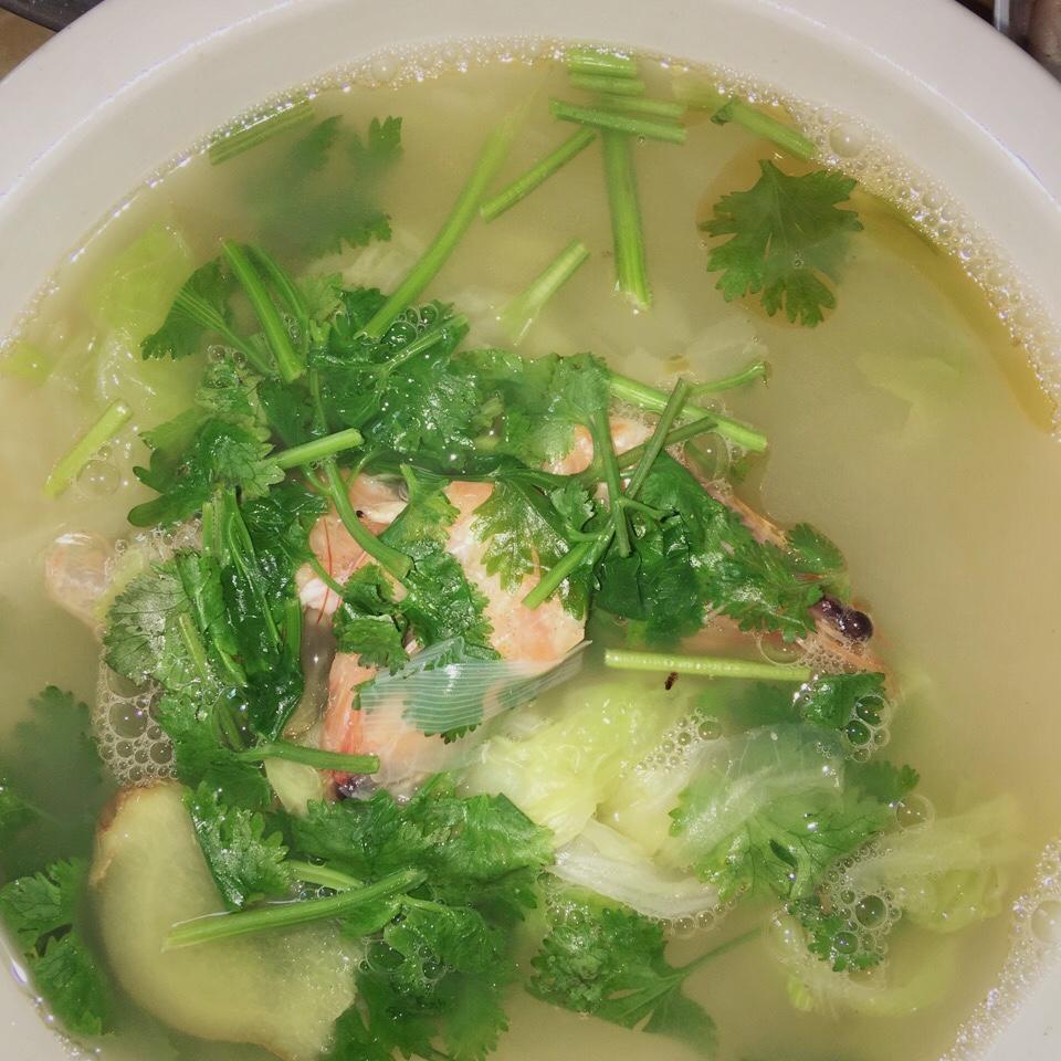 虾虾炖白菜汤