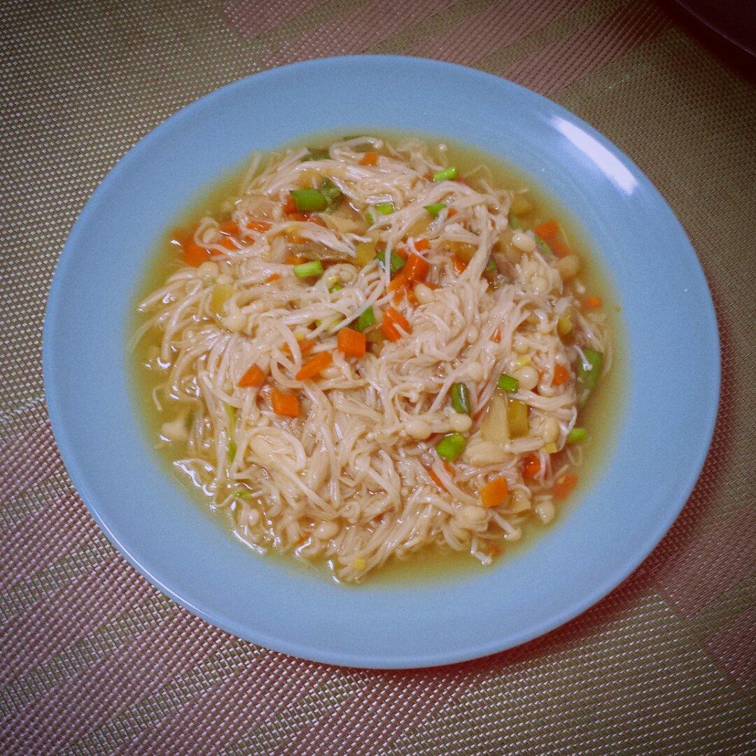 金针菇与萝卜干