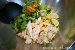 泰式青柠小海鲜（大管鱿鱼、蟹腿肉）的做法 步骤10