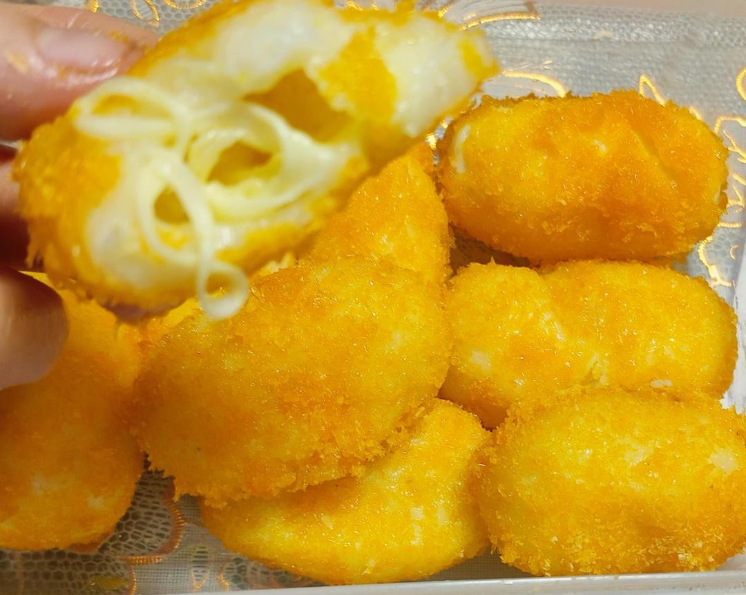 外脆里软还拉丝，脆皮山药，大人小孩都爱吃
